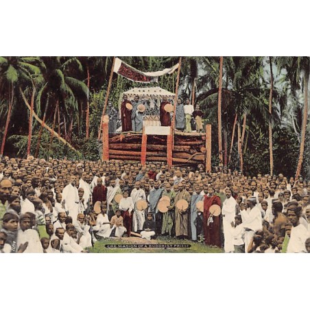 SRI LANKA - Cremation of a buddhist priest - Publ. Plâté & Co. 115