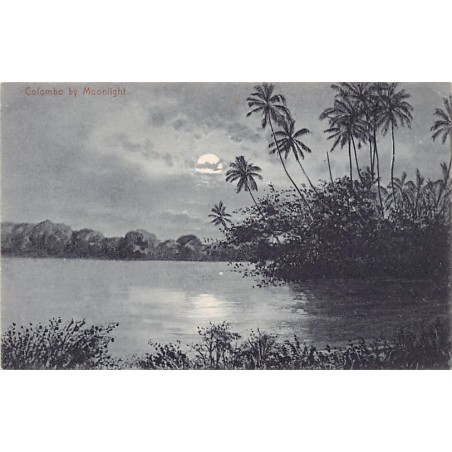 Sri Lanka - Colombo by Moonlight - Publ. Plâté & Co. 30