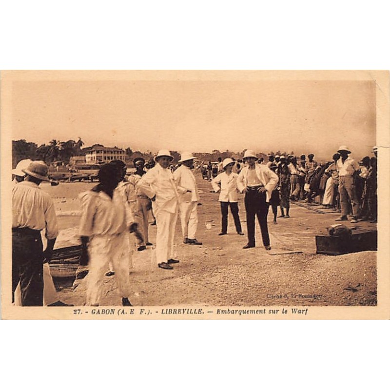 Rare collectable postcards of GABON. Vintage Postcards of GABON