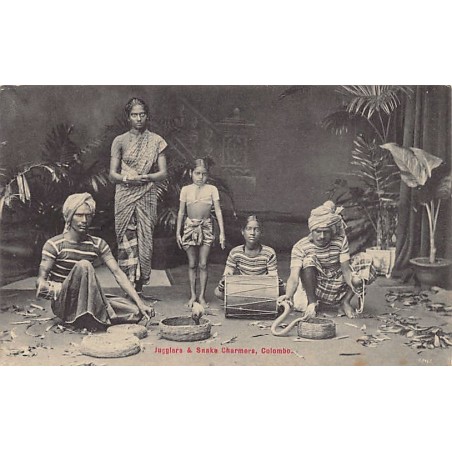 Sri Lanka - COLOMBO - Jugglers & Snake Charmers - Publ. Plâté & Co. 74