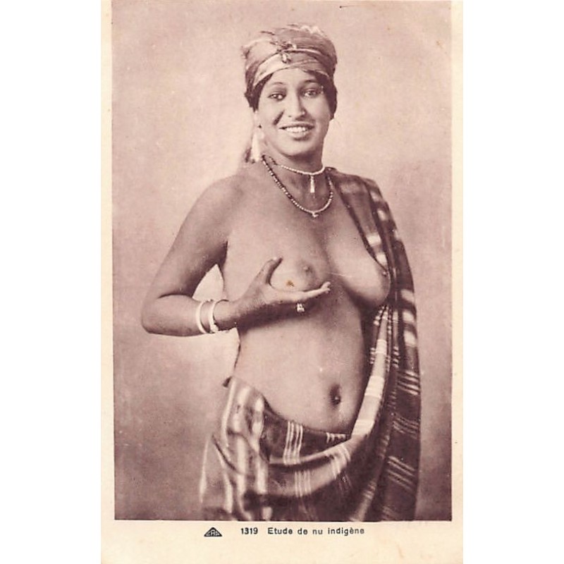 Rare collectable postcards of ETHNIC NUDE. Vintage Postcards of ETHNIC NUDE