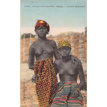 Rare collectable postcards of ETHNIC NUDE. Vintage Postcards of ETHNIC NUDE
