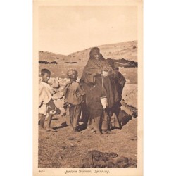 SYRIA - Beduin woman spinning - Publ. Sarrafian Bros 484