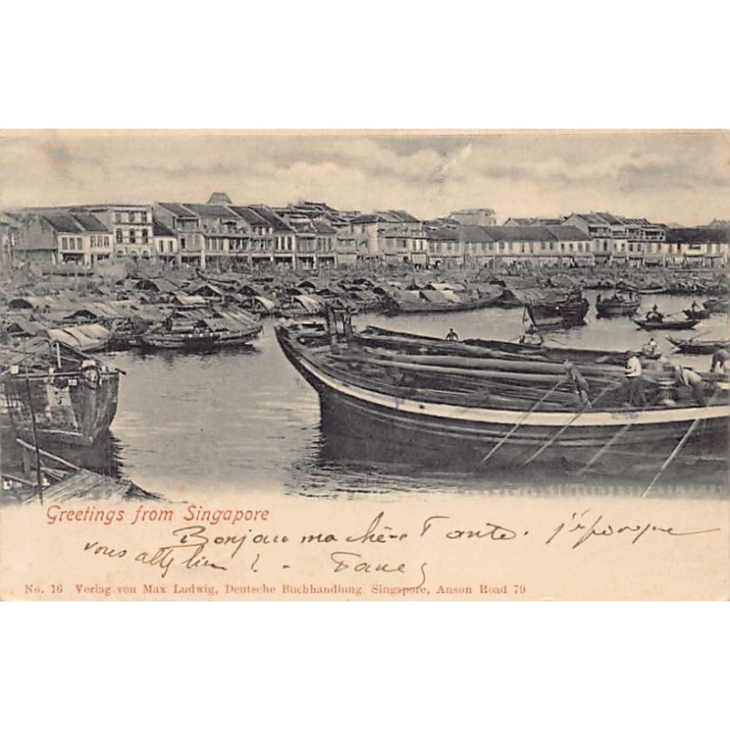 Rare collectable postcards of SINGAPORE. Vintage Postcards of SINGAPORE