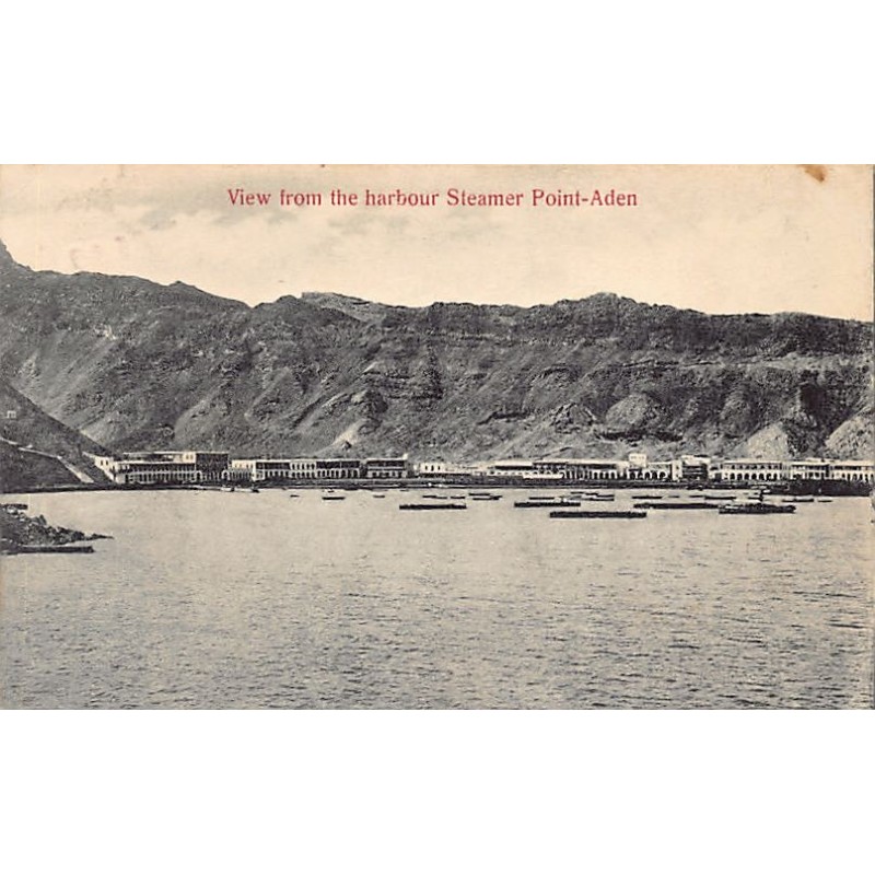 Yemen - ADEN - View from the harbour - Steamer Point - Publ. I. Benghiat Son