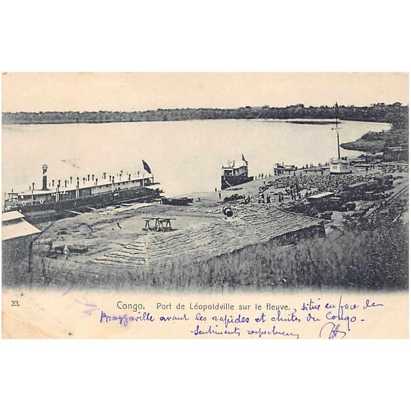 Rare collectable postcards of CONGO KINSHASA. Vintage Postcards of CONGO KINSHASA