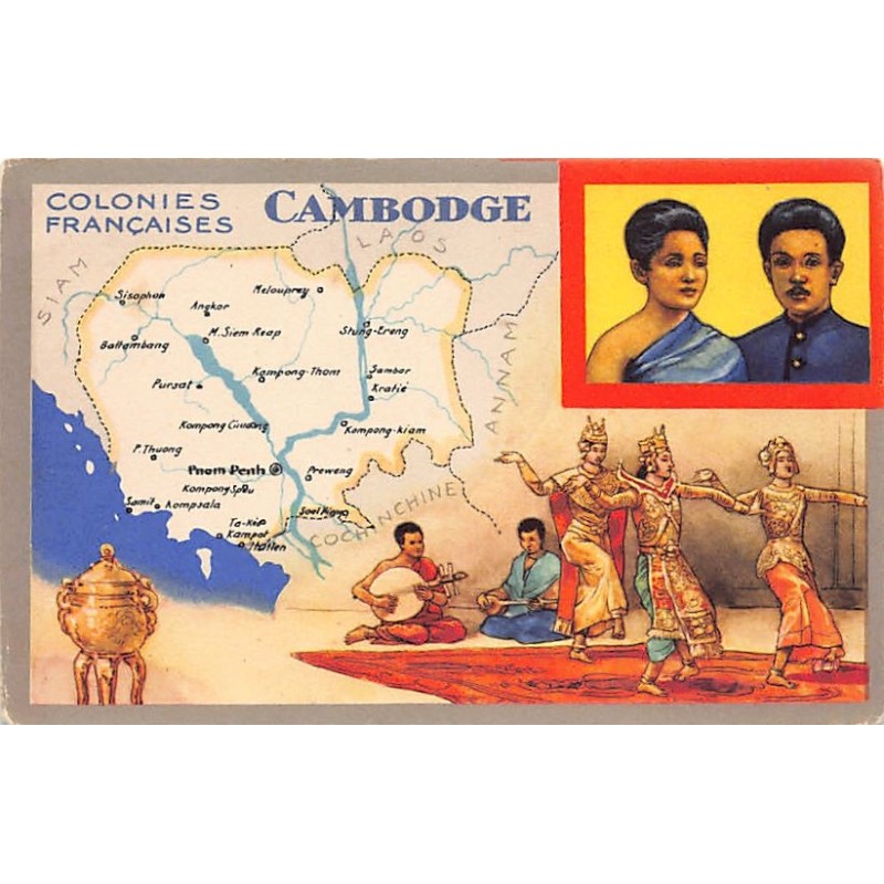 Rare collectable postcards of CAMBODIA. Vintage Postcards of CAMBODIA