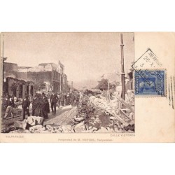 Chile - VALPARAISO - Calle Victoria después del terremoto - Ed. M. Heydel
