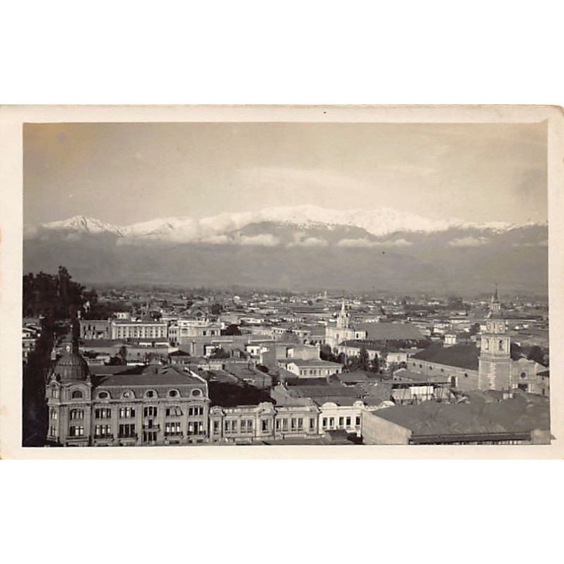 Chile - SANTIAGO - Vista Parcial - REAL PHOTO Ano 1930 - Ed. desconocido