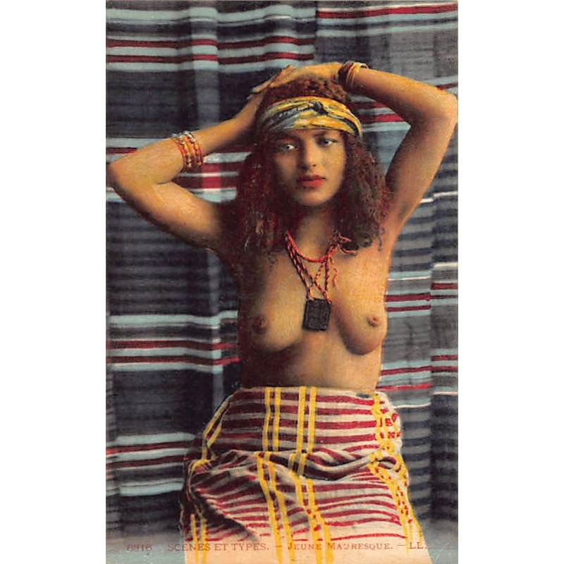 Rare collectable postcards of ETHNIC NUDE. Vintage Postcards of ETHNIC NUDE