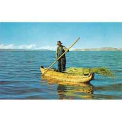 Peru - PUNO - Balsa de Totora en el Lago Titicaca - Ed. Corbacho