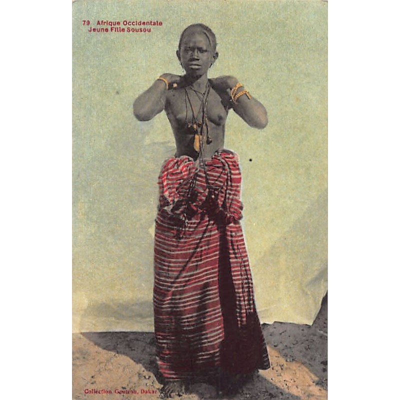 Rare collectable postcards of ETHNIC NUDE. Vintage Postcards of ETHNIC NUDE