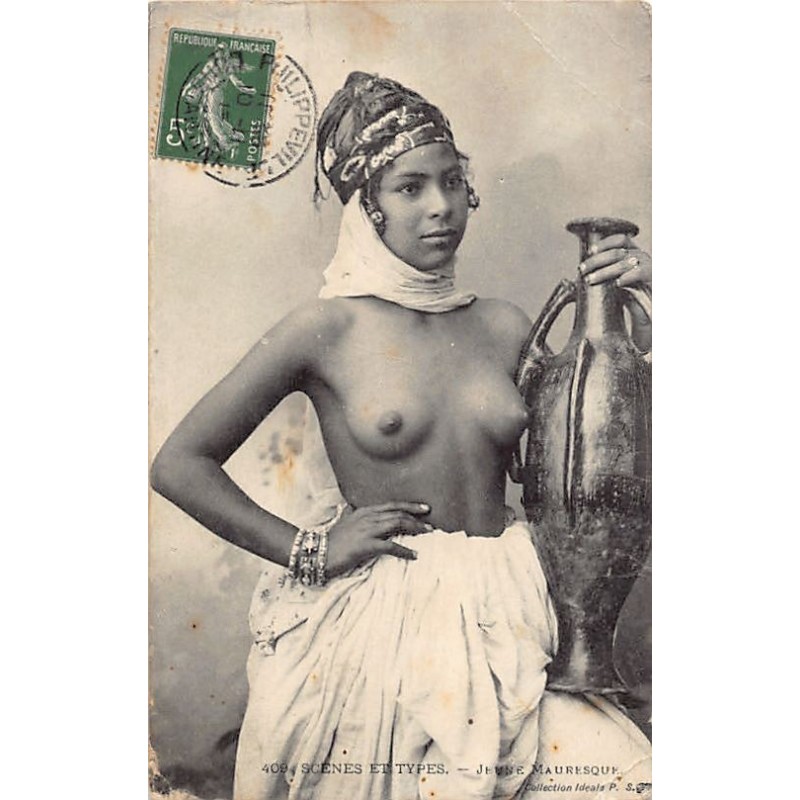 Rare collectable postcards of ETHNIC NUDE. Vintage Postcards of ETHNIC NUDE