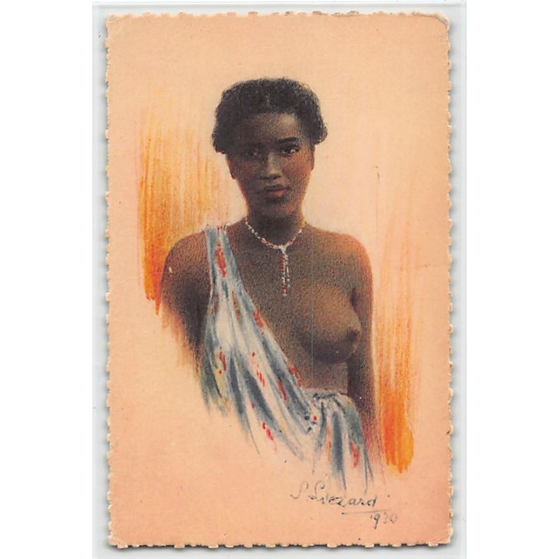 Rare collectable postcards of ETHNIC NUDE. Vintage Postcards of ETHNIC NUDE