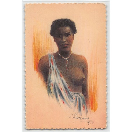 Rare collectable postcards of ETHNIC NUDE. Vintage Postcards of ETHNIC NUDE