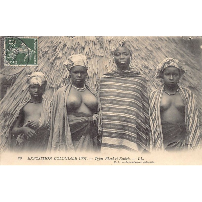 Rare collectable postcards of ETHNIC NUDE. Vintage Postcards of ETHNIC NUDE