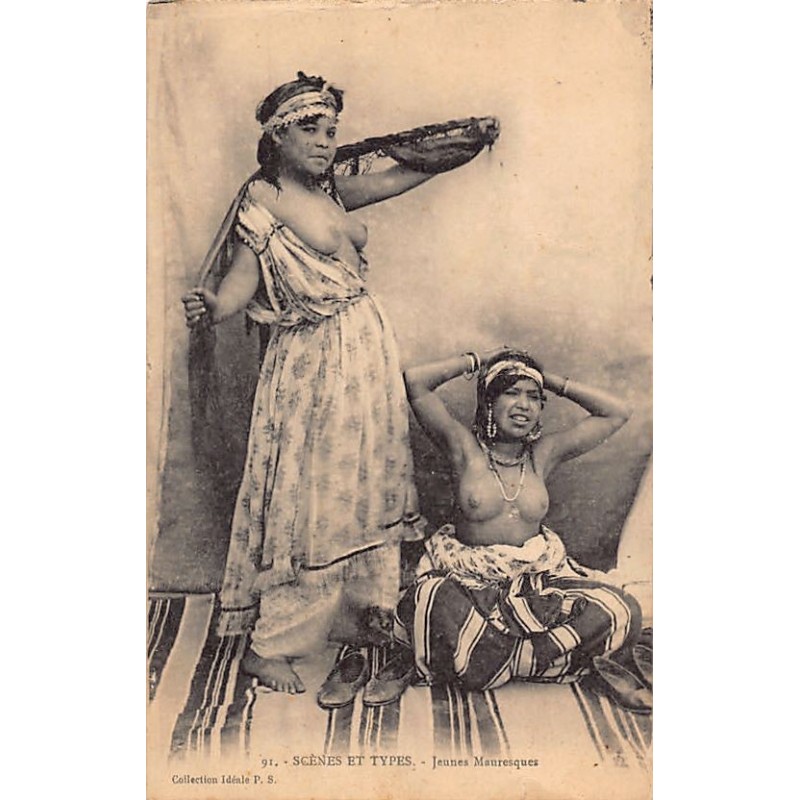 Rare collectable postcards of ETHNIC NUDE. Vintage Postcards of ETHNIC NUDE