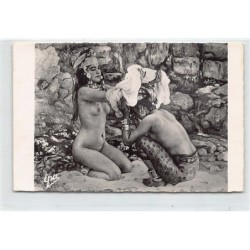 Rare collectable postcards of ETHNIC NUDE. Vintage Postcards of ETHNIC NUDE