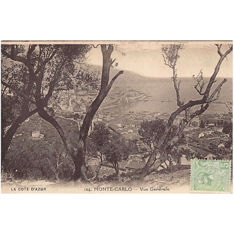 Rare collectable postcards of MONACO. Vintage Postcards of MONACO