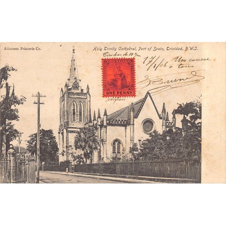 Trinidad - PORT OF SPAIN - Holy Trinity Cathedral - Publ. Adamson Printerie Co.