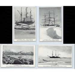 Antarctica - Charcot Polar Expedition - Le Pourquoi Pas? - Set of 4 Postcards - Edition of the Natural History Museum - - Antarc