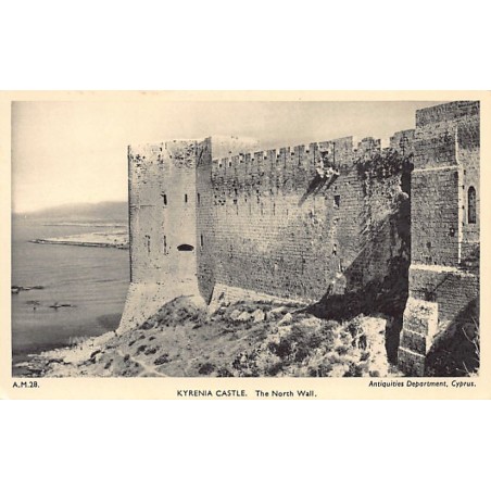 Cyprus - KYRENIA - The Castle - North wall - Publ. Antiquities Dept. A.M. 28