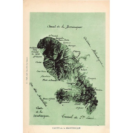 Rare collectable postcards of MARTINIQUE. Vintage Postcards of MARTINIQUE