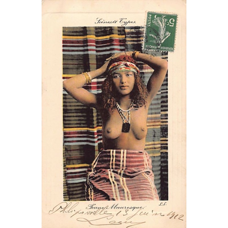 Rare collectable postcards of ETHNIC NUDE. Vintage Postcards of ETHNIC NUDE