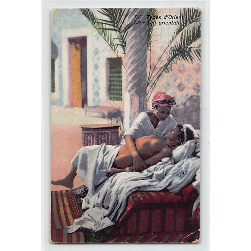 Rare collectable postcards of ETHNIC NUDE. Vintage Postcards of ETHNIC NUDE