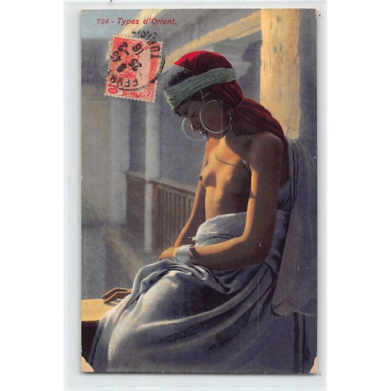 Rare collectable postcards of ETHNIC NUDE. Vintage Postcards of ETHNIC NUDE
