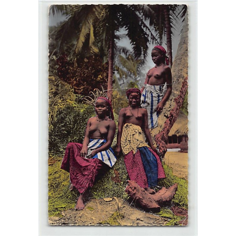 Rare collectable postcards of ETHNIC NUDE. Vintage Postcards of ETHNIC NUDE