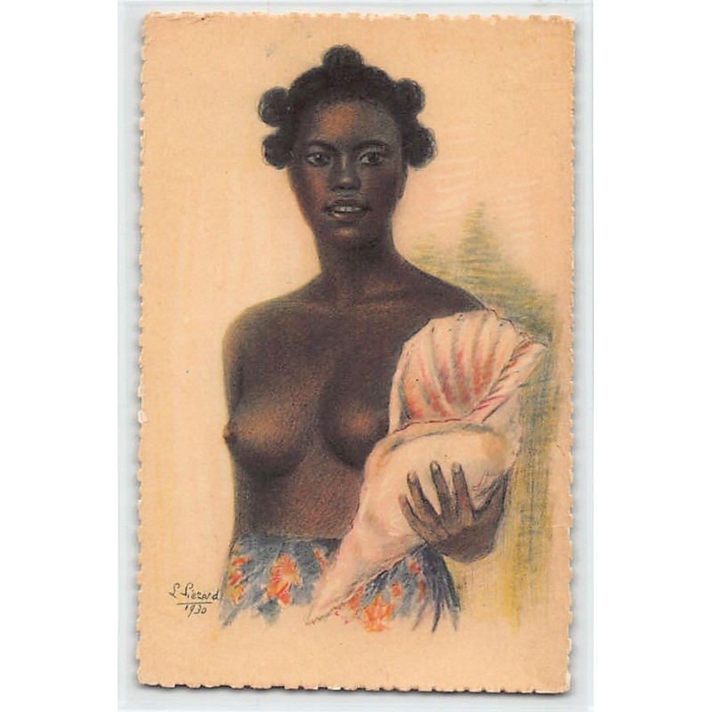 Rare collectable postcards of ETHNIC NUDE. Vintage Postcards of ETHNIC NUDE