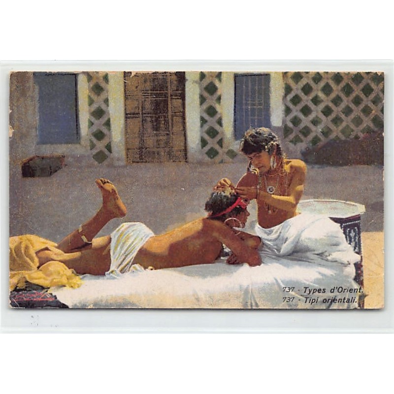 Rare collectable postcards of ETHNIC NUDE. Vintage Postcards of ETHNIC NUDE