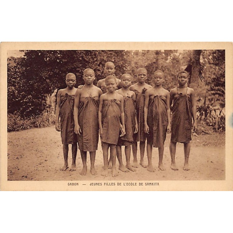 Rare collectable postcards of Gabon. Vintage Postcards of Gabon