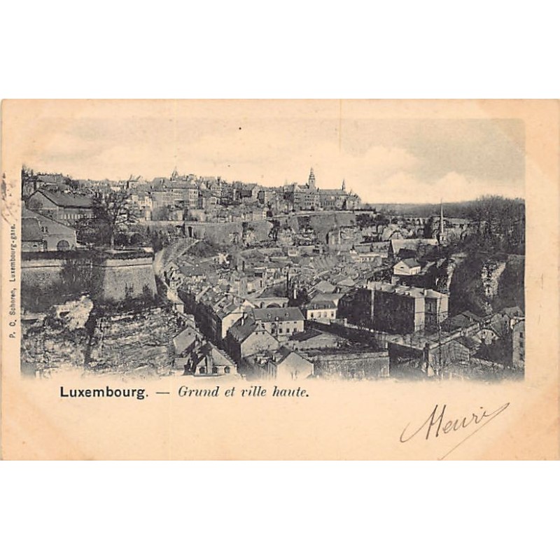 Rare collectable postcards of Luxembourg. Vintage Postcards of Luxembourg