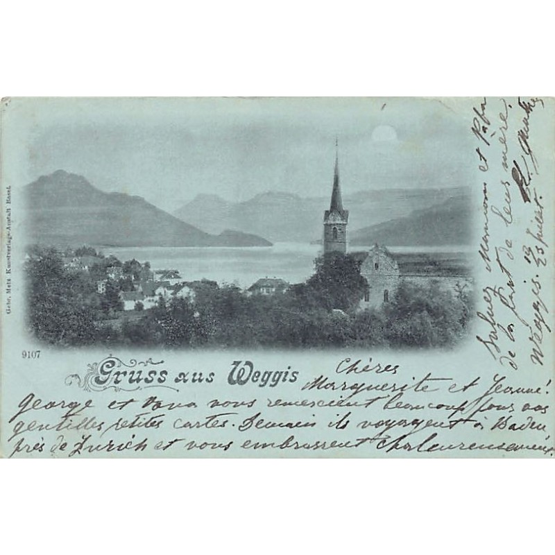 Rare collectable postcards of Switzerland. Vintage Postcards of Switzerland