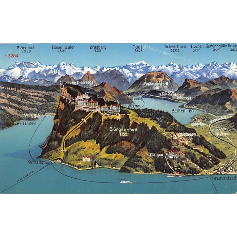 Rare collectable postcards of Switzerland. Vintage Postcards of Switzerland