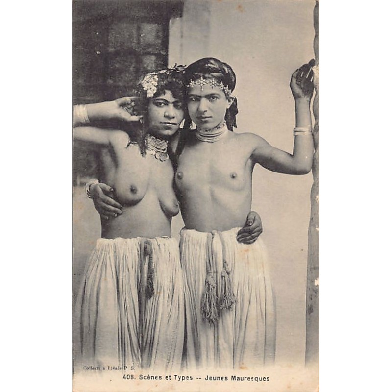 Rare collectable postcards of ETHNIC NUDE. Vintage Postcards of ETHNIC NUDE