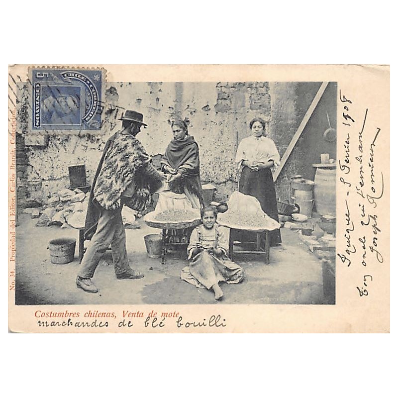 Rare collectable postcards of Chile. Vintage Postcards of Chile