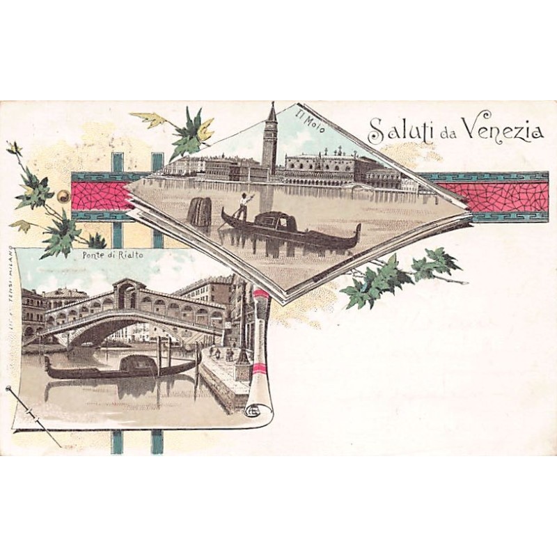 Rare collectable postcards of Italy. Vintage Postcards of Italy