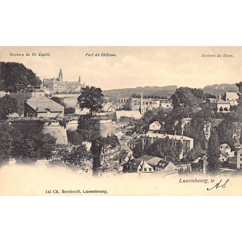 Rare collectable postcards of Luxembourg. Vintage Postcards of Luxembourg