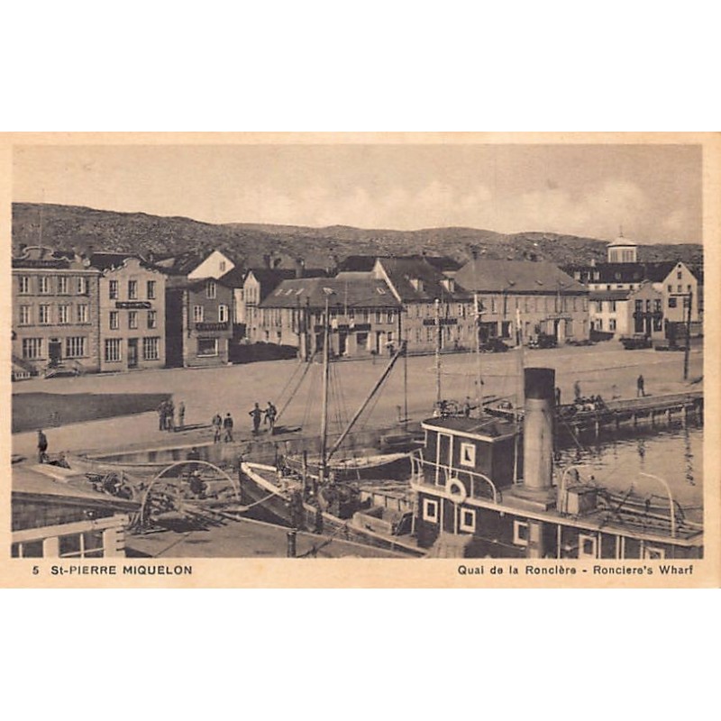 Rare collectable postcards of Saint Pierre & Miquelon. Vintage Postcards of Saint Pierre & Miquelon