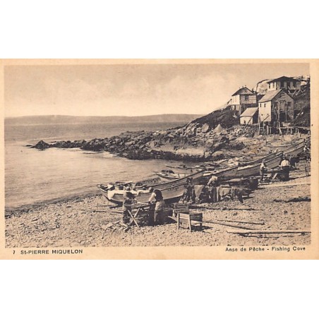 Rare collectable postcards of Saint Pierre & Miquelon. Vintage Postcards of Saint Pierre & Miquelon