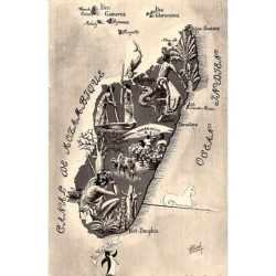 Rare collectable postcards of Madagascar. Vintage Postcards of Madagascar