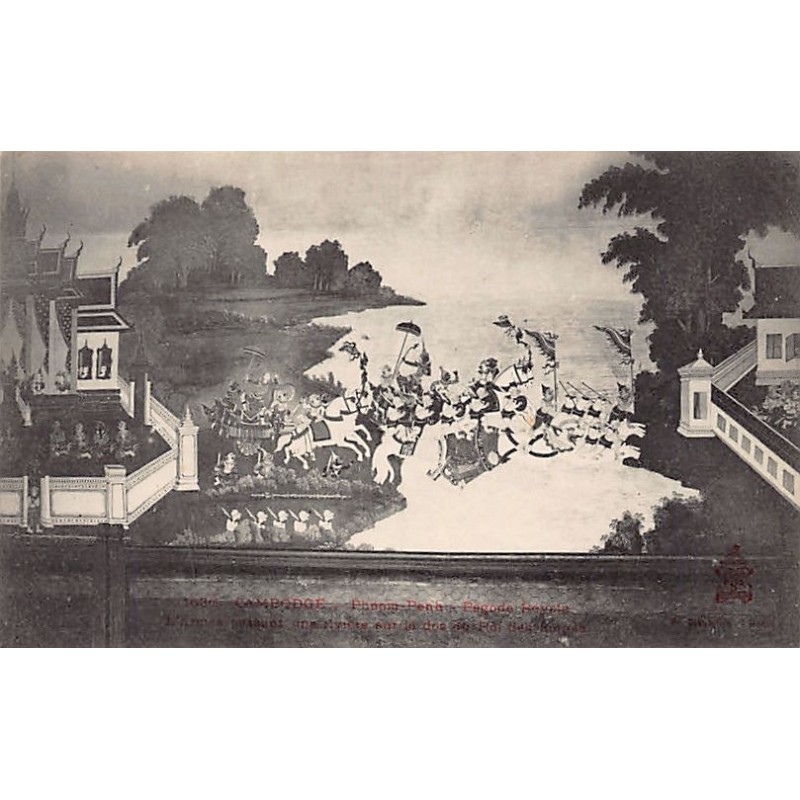 Rare collectable postcards of Cambodia. Vintage Postcards of Cambodia