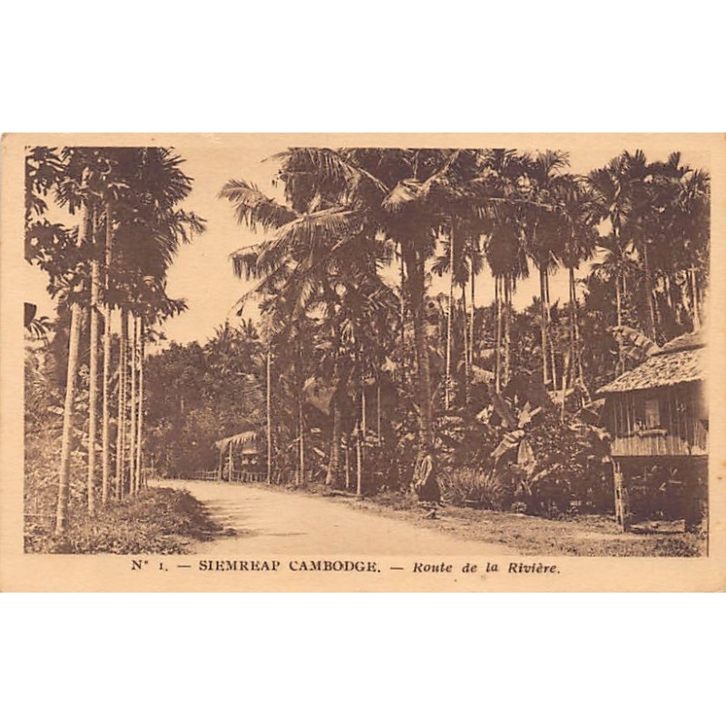 Rare collectable postcards of Cambodia. Vintage Postcards of Cambodia