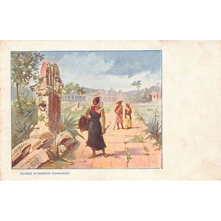 Rare collectable postcards of Cambodia. Vintage Postcards of Cambodia