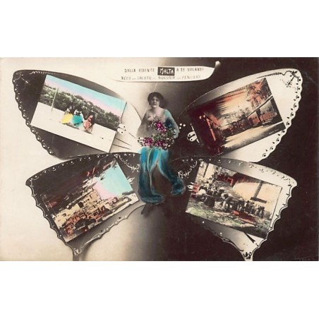 Rare collectable postcards of Malta. Vintage Postcards of Malta