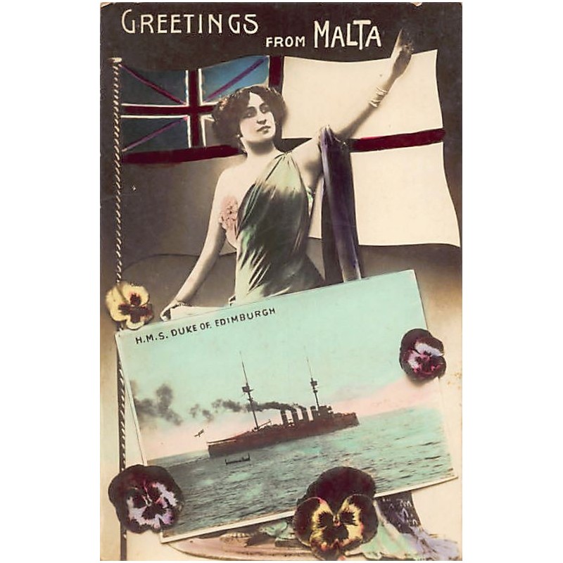 Rare collectable postcards of Malta. Vintage Postcards of Malta