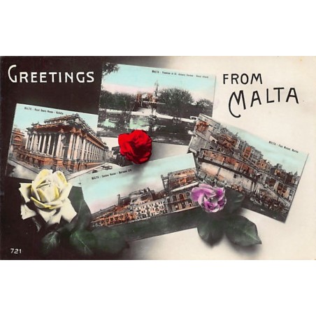 Rare collectable postcards of Malta. Vintage Postcards of Malta